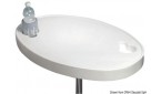 Table oval en ABS blanc...