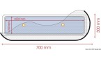 Moustiquaire 700 x 300 mm 