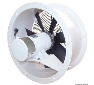 Ventilateur hélicoïdal, roue en polypropylène équilibrée statique et dynamique