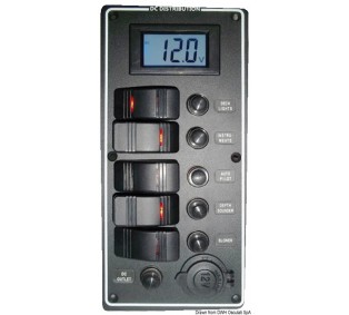 Panneau électrique série PCAL avec voltmètre numérique 9-32 V