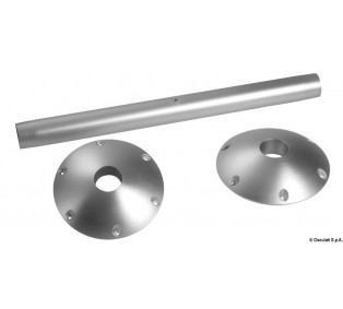 Pied de table en aluminium avec base externe