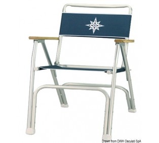 Chaise pliante en aluminium anodisé