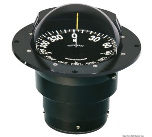 Compas RITCHIE Globemaster 5" (127 mm) avec compensateurs et éclairage