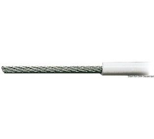 Câbles en inox AISI 316 recouvert de PVC blanc